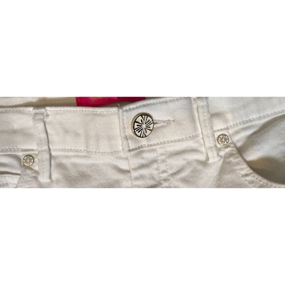 Lilly Pulitzer White Skinny Ankle Jeans Size 14 – Classic Resort Wear Denim - Picture 2 of 9